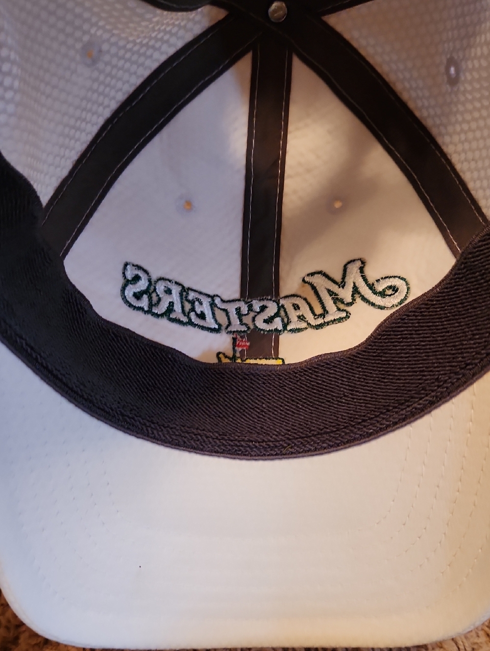 Masters Agusta White 2023 Golf Cap By Ahead Unisex View 5